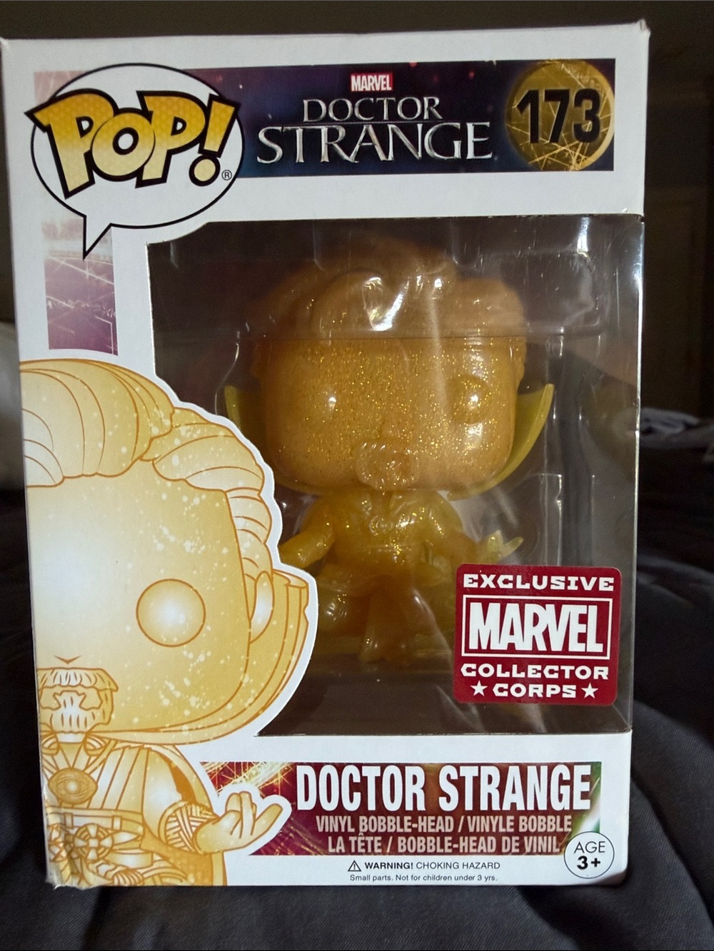 Funko Pop! Doctor Strange Glitter Gold Vinyl Figure